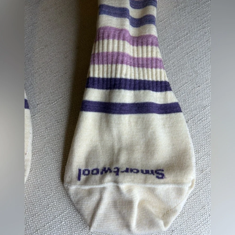 Smartwool Women's Spruce Street Crew Striped Socks Merino Wool Moisture Wicking